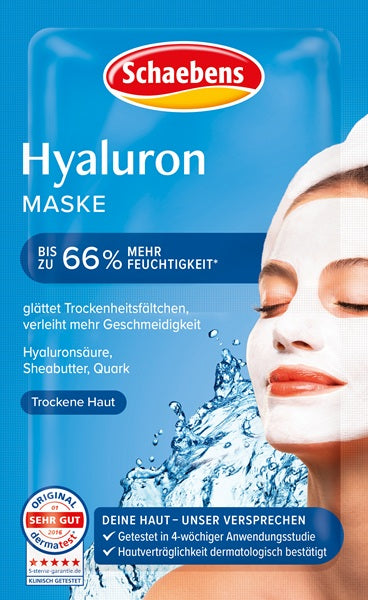 Schaebens Hyaluron Maske Inhalt 2 x 5 ml, wirksame Anti-Aging pflege