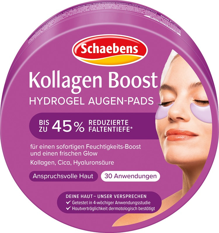Schaebens Kollagen Boost Hydrogel Augenpads, 30 Anwendungen