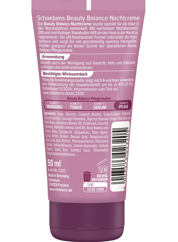 Schaebens Beauty Balance Nachtcreme, zur Straffung & Regeneration Gesundheit & Schönheit schaebens-shop