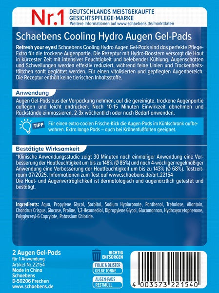 Schaebens Cooling Hydro Augen Gel-Pads