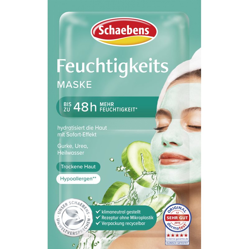 Schaebens Feuchtigkeits Maske Inhalt 2 x 5 ml Gesundheit & Schönheit schaebens-shop