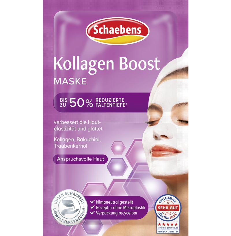 Schaebens Kollagen Boost Maske Inhalt 2 x 5 ml