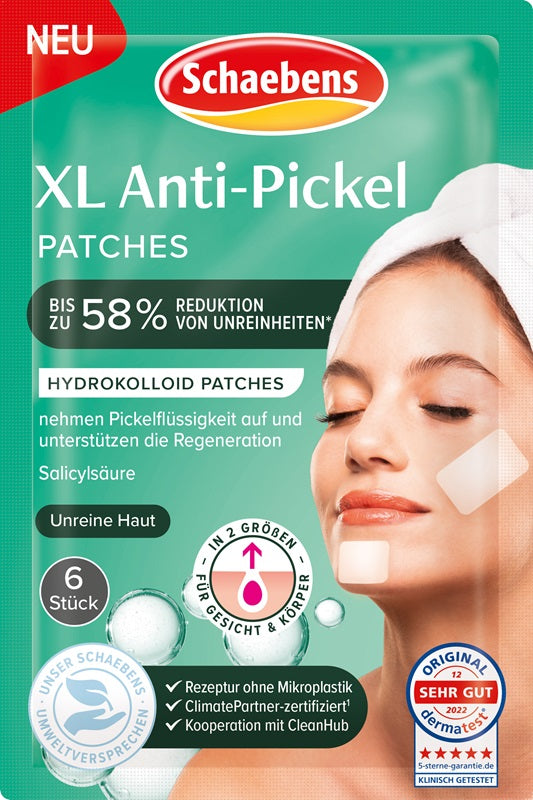 Schaebens Schaebens Anti Pickel Patches XL - 6 Stk. für schnelle Akne-Behandlung und Mitesser-Entfernung Gesundheit & Schönheit schaebens-shop