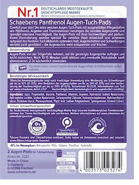 Schaebens Panthenol AUGEN-TUCH-PADS, beruhigend und pflegend