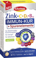 Schaebens Zink-Immun Kur - Unterstützung für Ihr Immunsystem mit Zink, Vitamin C und D3 (30 Stück schaebens-shop