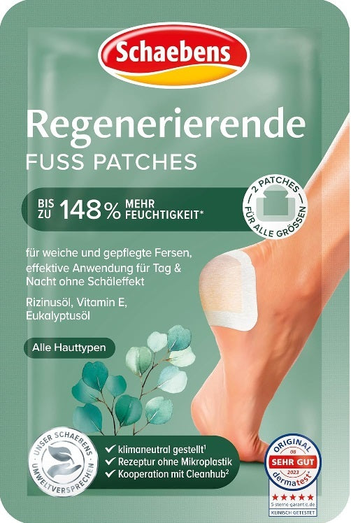 Schaebens Regenerierende Fuss Patches, (2 Patches für 1 Anwendung)