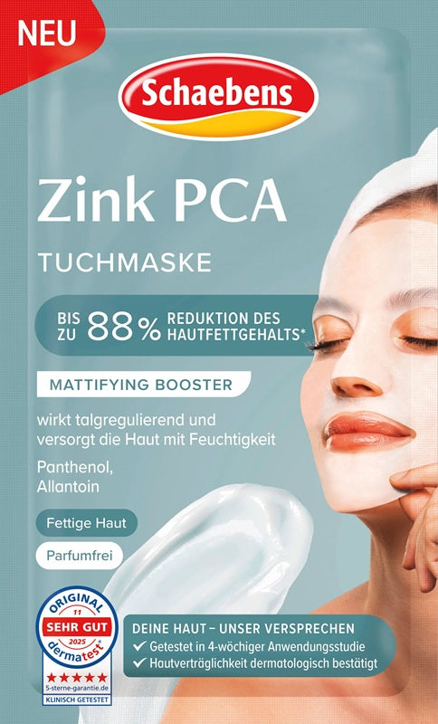 Schaebens Zink PCA Tuchmaske, mattiert und klärt
