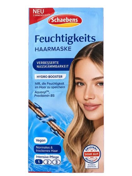 Schaebens Feuchtigkeits Haarmaske, für 2 Anwendungen (2x7ml)