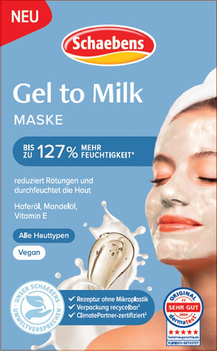 Schaebens Gel to Milk Maske, 2 x 5ml Gesundheit & Schönheit schaebens-shop