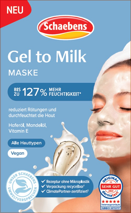 Schaebens Gel to Milk Maske, 2 x 5ml Gesundheit & Schönheit schaebens-shop