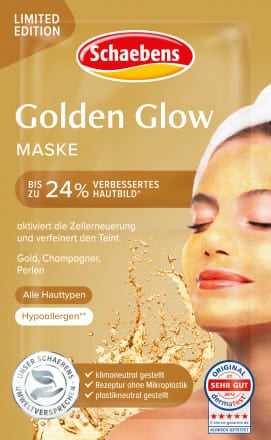 Schaebens Sonderedition Golden Glow Maske Inhalt 2 x 5 ml