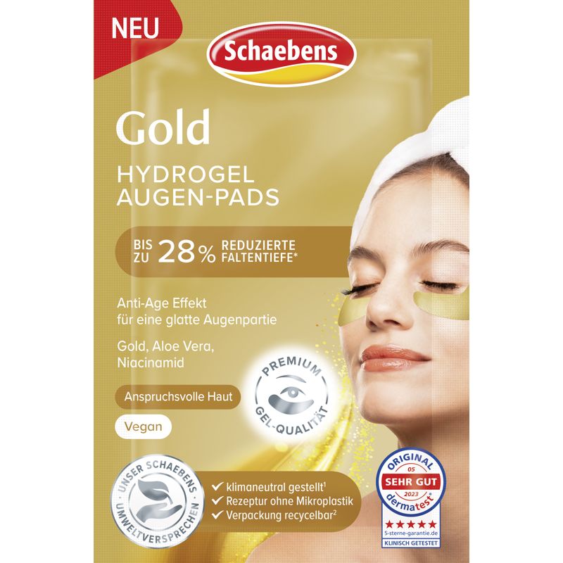 Schaebens GOLD Hydrogel Augen-Pads Gesundheit & Schönheit schaebens-shop