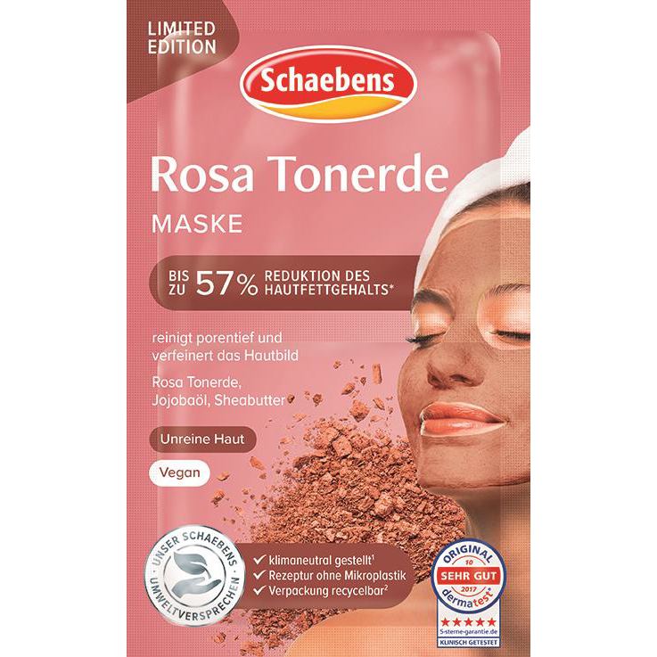 Schaebens Sonderedition Rosa Tonerde Maske Inhalt 2 x 5 ml