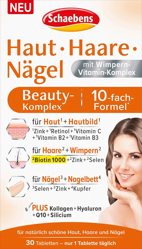 Schaebens Haut Haare Nägel Beauty-Komplex Inhalt 30 Stk. (24g) Gesundheit & Schönheit schaebens-shop