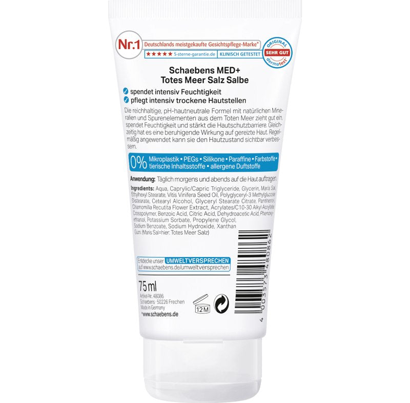 Schaebens Totes Meer Salbe, Pflege für empfindliche, trockene, 75ml Gesundheit & Schönheit schaebens-shop