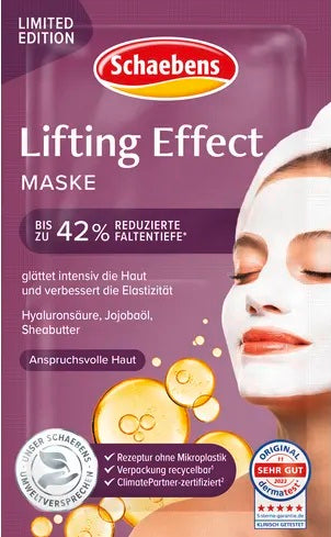 Schaebens Lifting Effekt Maske mit Hyaluronsäure - Intensivpflege für jugendlichere Haut Gesundheit & Schönheit schaebens-shop