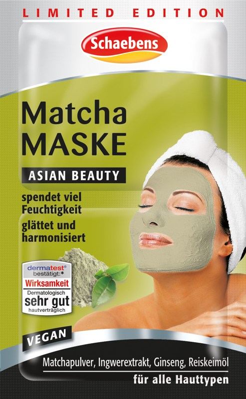 Schaebens Matcha Maske Inhalt 2 x 5 ml