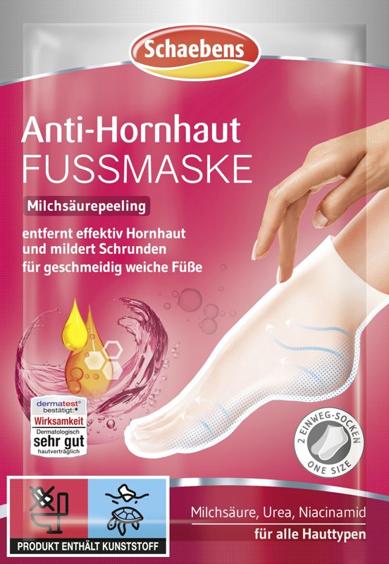 Schaebens Anti-Hornhaut Fußmaske (2 Socken für 1 Anwendung) Gesundheit & Schönheit schaebens-shop