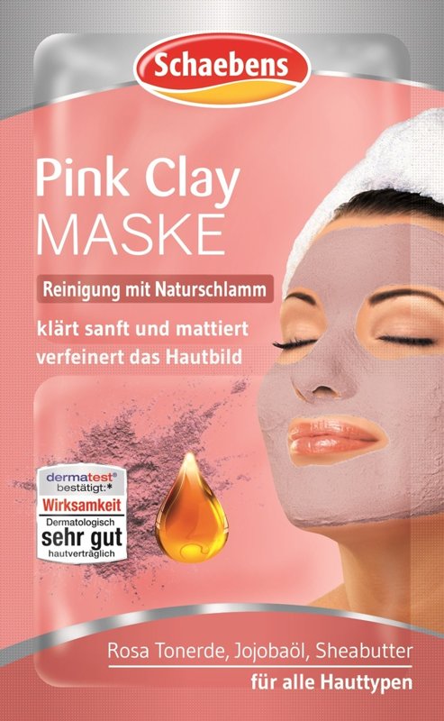 Schaebens Sonderedition Pink Clay Reinigende Maske Inhalt 2 x 5 ml