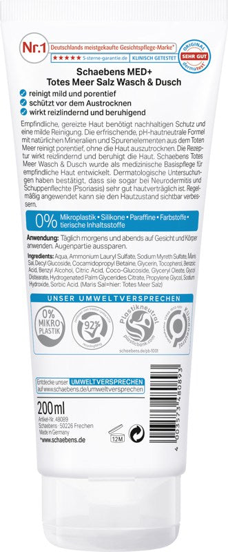 Schaebens Totes Meer Wasch & Dusch 200ml Gesundheit & Schönheit schaebens-shop